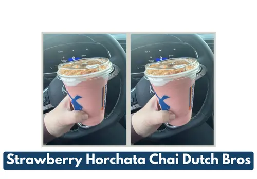 Strawberry Horchata Chai Dutch Bros