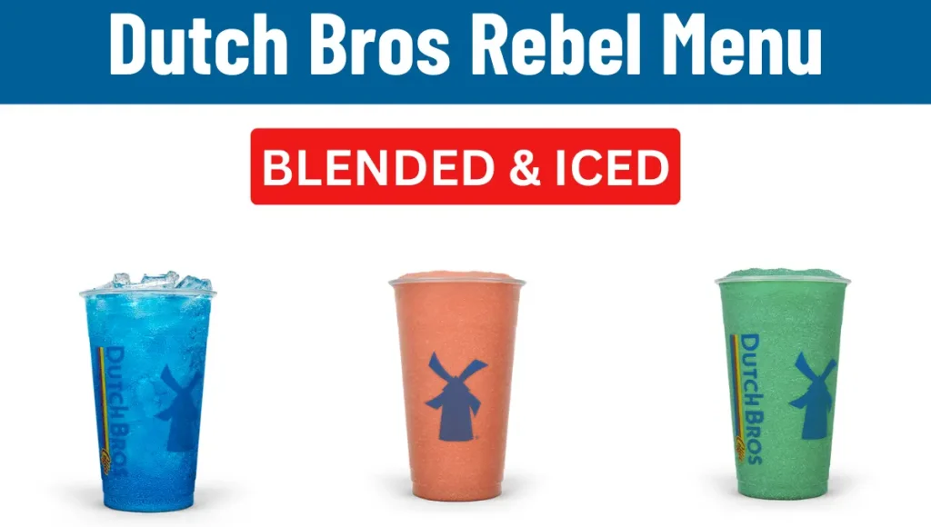 Dutch Bros Rebel Menu