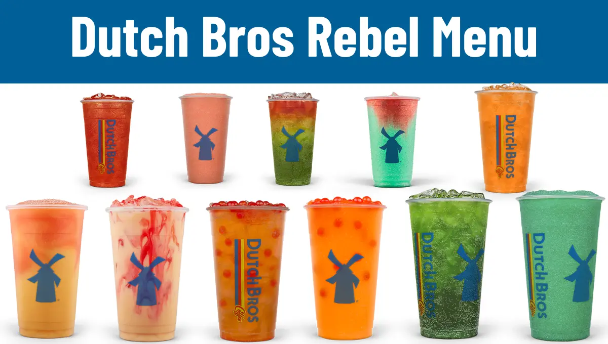 Dutch Bros Rebel Menu With Prices